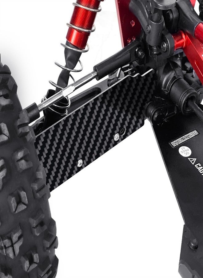 QUE-T Carbon Fiber Rear A-Arms Mudguard Fender Flares Mud Flaps for ARRMA 1/8 KRATON 6S EXB RC Car - Image 4